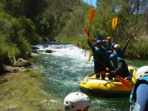 Descenso de rafting en las Hoces del Cabriel