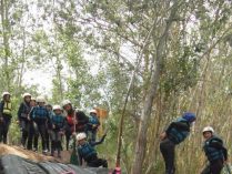 Juegos con la barca de rafting